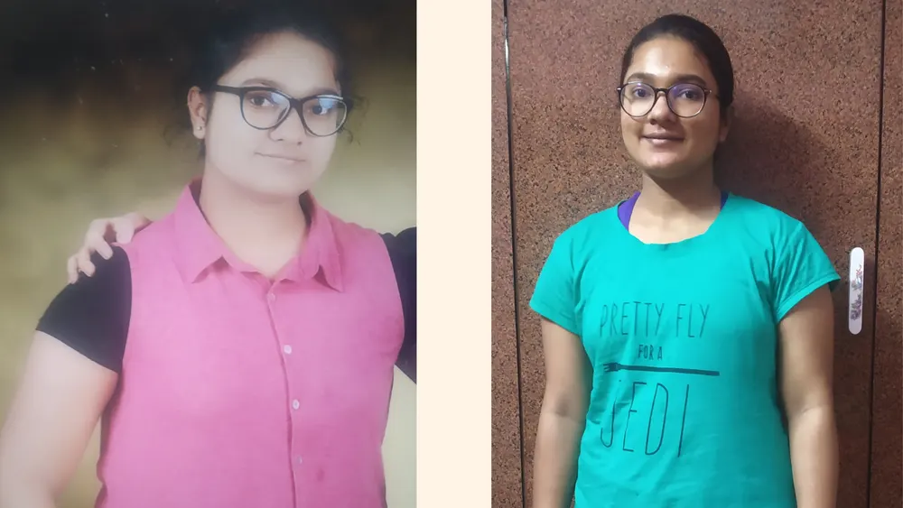 Transformation photo shared with permission, identity withheld.