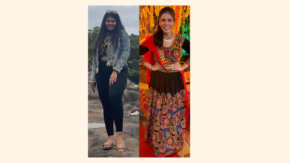 Transformation photo of Saachi, shared with permission.